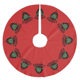 Krampus Ansikte Naughty-julklapp Julgransmatta Borstad Polyester