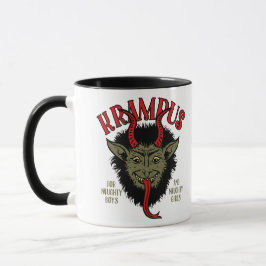 Krampus Ansikte Naughty Mugg