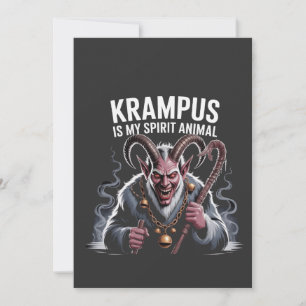 Krampus är min andliga djur Jul Rolig Inbjudningar