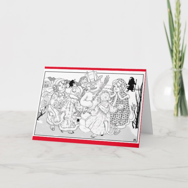 Krampus är till för alla! helgkort (Framsida)