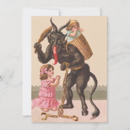 Krampus bestraffar barn kedja med svipa