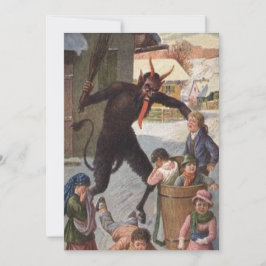 Krampus bestraffar kidnappade barn vinter