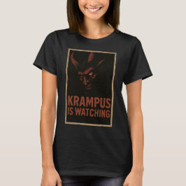 Krampus bevakar – Vintage skräckjulskjorta T Shirt