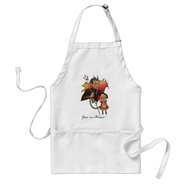 Krampus bryter igenom förkläde (Framsidan)