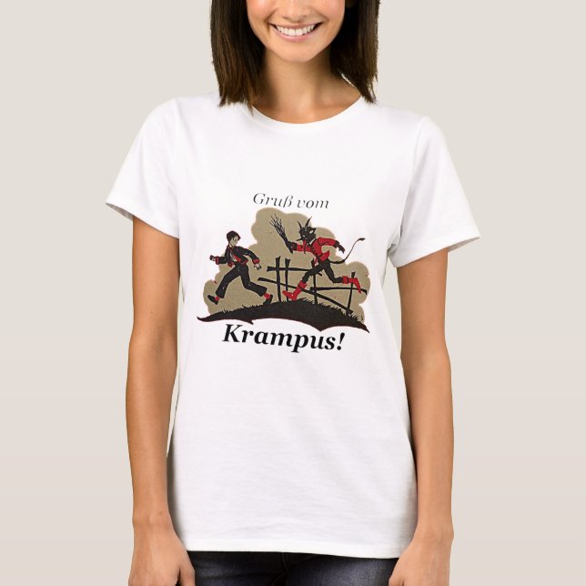 Krampus Chases Kid Tee (Framsida)