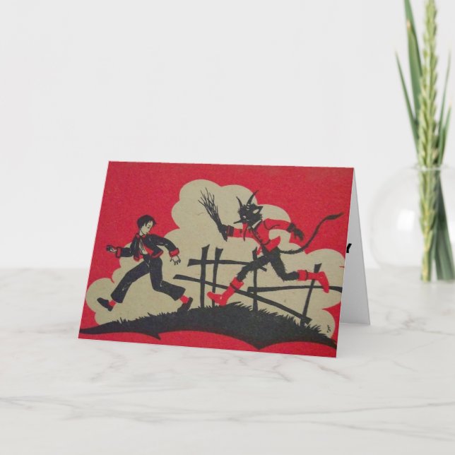 KRAMPUS CHRISTMAS CARDS KORT (Framsida)