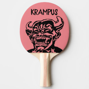 KRAMPUS CHRISTMAS PADDLES PING PONG PINGISRACKET