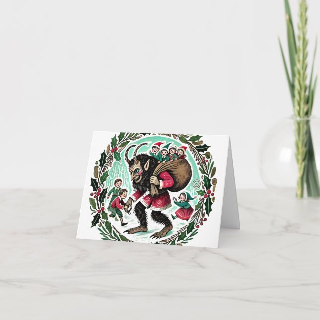 Krampus Christmas                                  Tack Kort (Framsida)