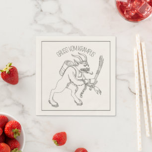 Krampus Cocktail Pappersservett