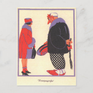 Krampus & Date Vykort