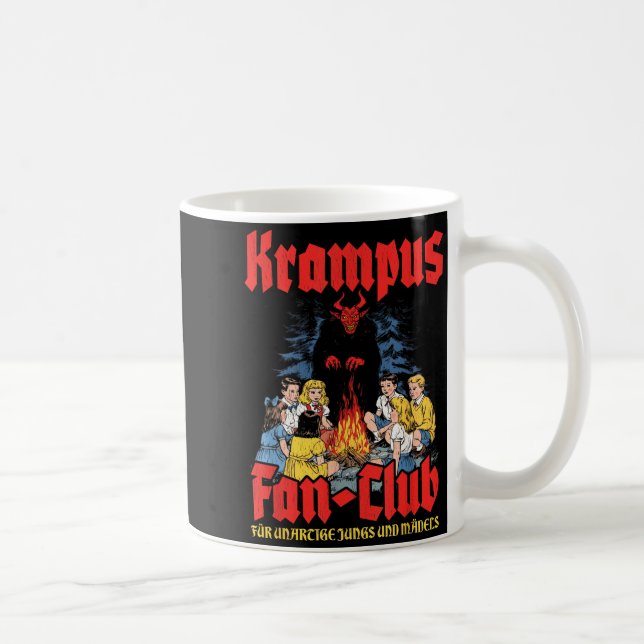 Krampus Fan-club Ugly Xmas German Christmas Demon  Kaffemugg (Höger)