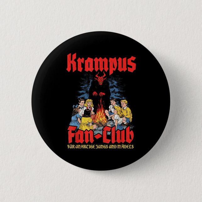 Krampus Fan-club Ugly Xmas German Christmas Demon  Knapp (Framsida)