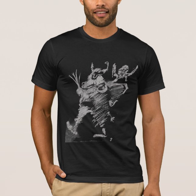 Krampus för jul t shirt (Framsida)