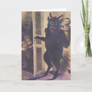 Krampus Gathering Family Helgkort