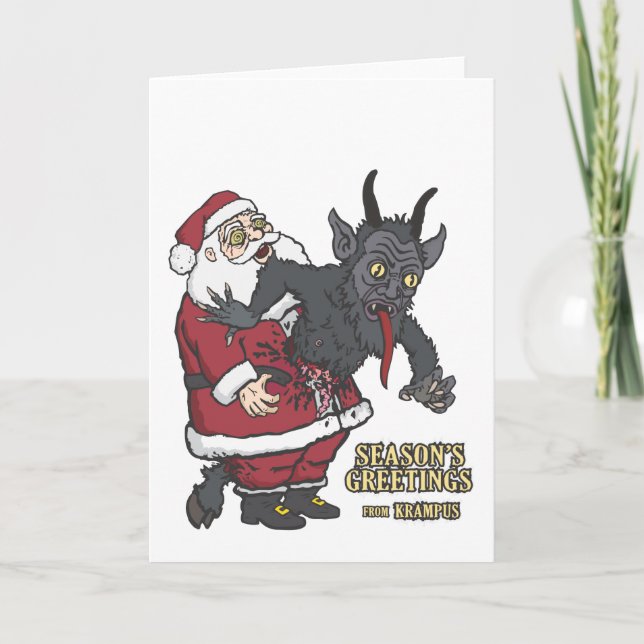 Krampus Greeting Cards Helgkort (Framsida)