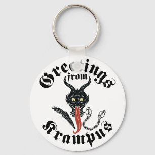 Krampus hälsningar nyckelring