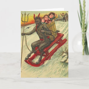 Krampus & Hans Trident Helgkort