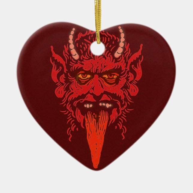 Krampus Heart Ornament (Framsidan)
