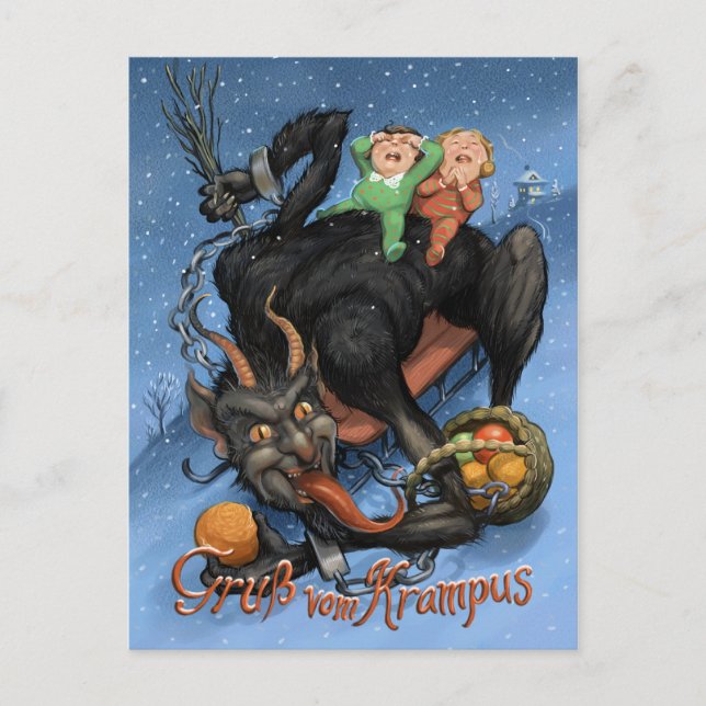 Krampus Helg Vykort (Framsida)