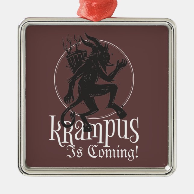 Krampus-Helgdag Julgransprydnad Metall (Framsidan)