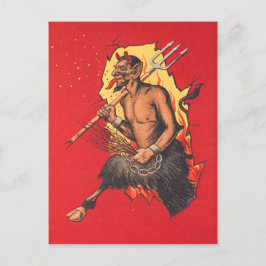 Krampus Hökgrepp Svitskkaft Vykort
