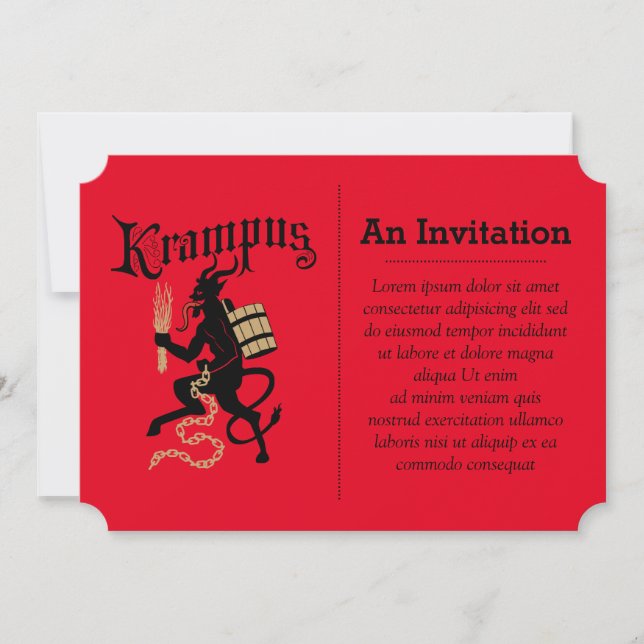 Krampus Inbjudningar (Framsida)