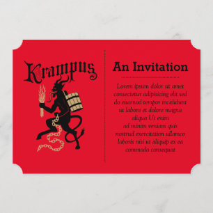 Krampus Inbjudningar