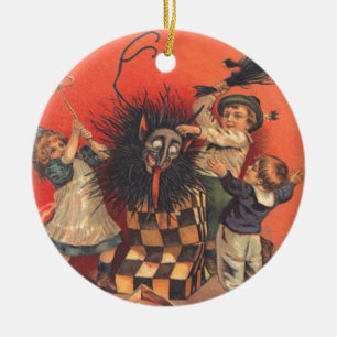 Krampus Jack-in-A-box Julgransprydnad Keramik