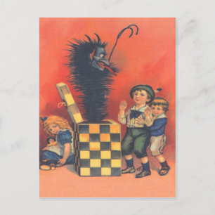 Krampus Jack-in-A-box Vykort