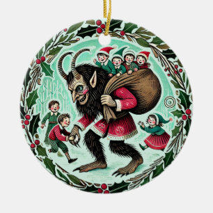 Krampus-jul Julgransprydnad Keramik