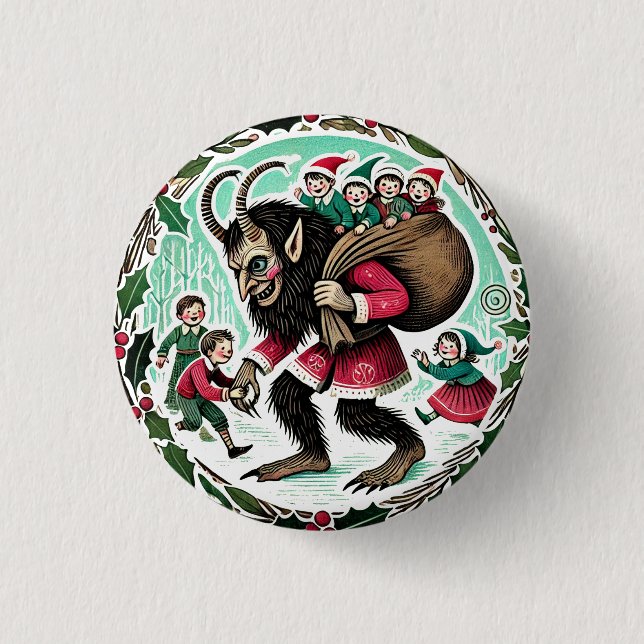 Krampus jul knapp (Framsida)