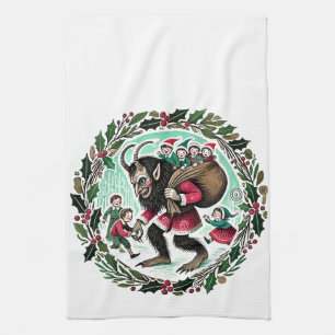 Krampus-jul Kökshandduk