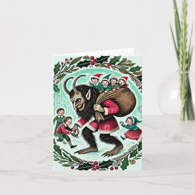 Krampus-jul Kort (Framsida)