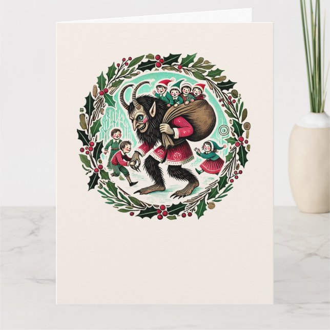 Krampus jul kort (Framsida)