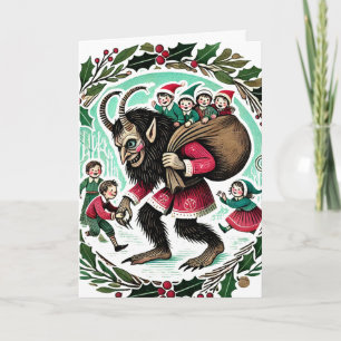 Krampus-jul Kort