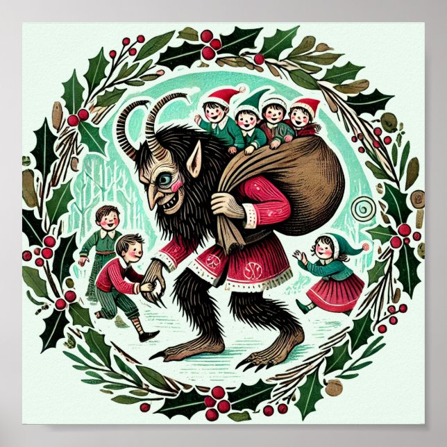 Krampus-jul Poster (Framsidan)