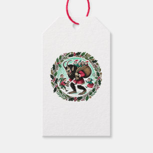 Krampus-jul Presentetikett