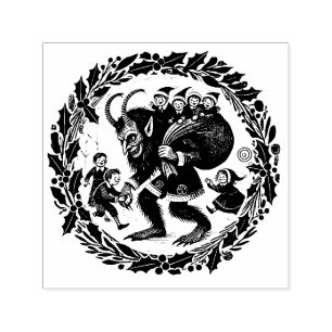Krampus jul självfärgande stämpel