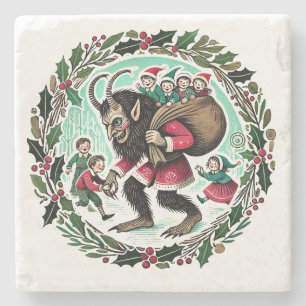 Krampus-jul Stenunderlägg