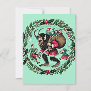 Krampus-jul Vykort