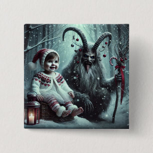 Krampus-julknapp Knapp