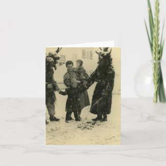 Krampus julkort helgkort