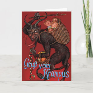 Krampus julkort helgkort