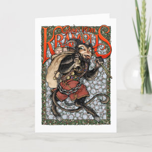 Krampus Julkort Helgkort