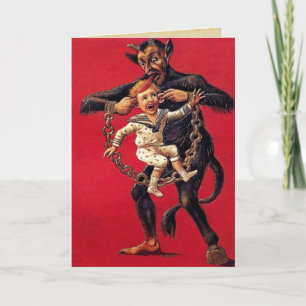 Krampus julkort helgkort