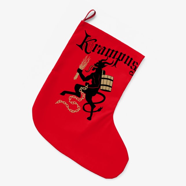 Krampus julstrumpa (Framsidan (Hängande))
