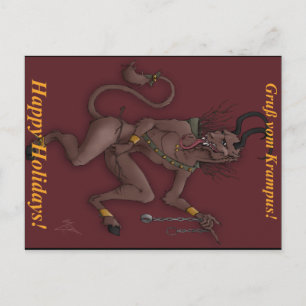 Krampus julvykort helg vykort