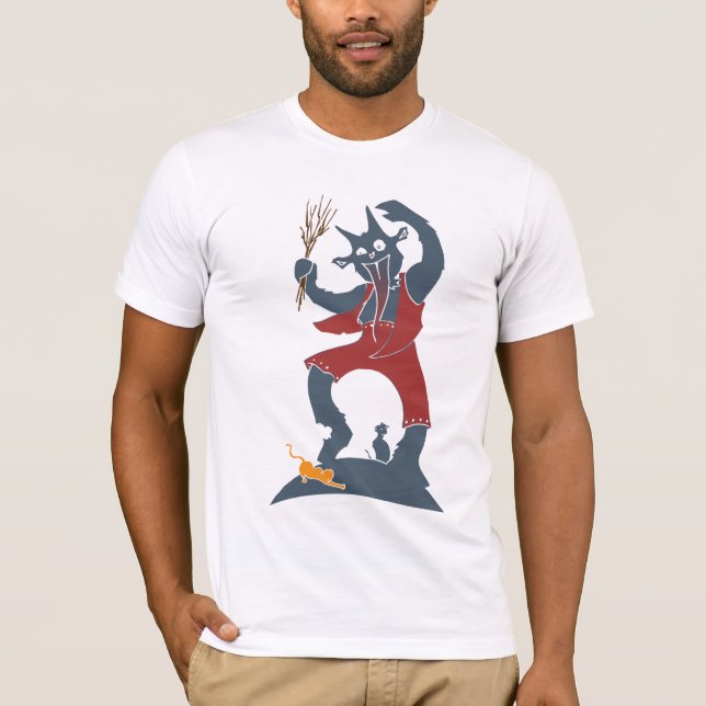 Krampus + Katter T Shirt (Framsida)