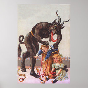 Krampus kidnappade barn poster