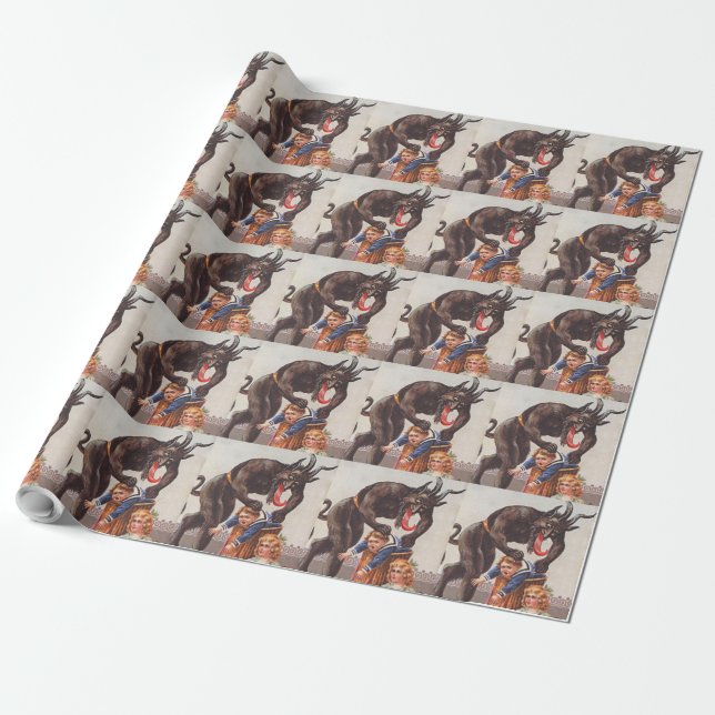 Krampus kidnappade barn presentpapper (Utrullad)